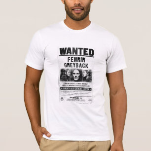 Fenrir Greyback Wanted Poster T-Shirt