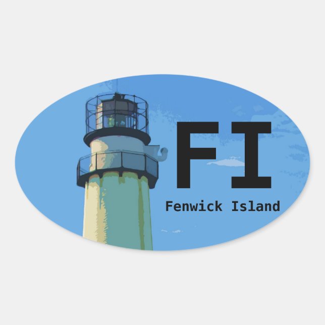 Fenwick Island bumper sticker oval (Front)