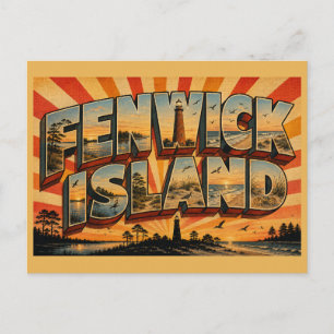 Fenwick Island Delaware Coastal Lighthouse Park Postcard