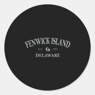 Fenwick Island Delaware _ Fenwick Island De Sailbo Classic Round Sticker