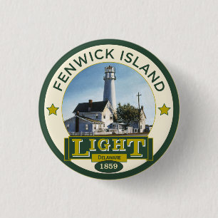 Fenwick Island Lighthouse 3 Cm Round Badge