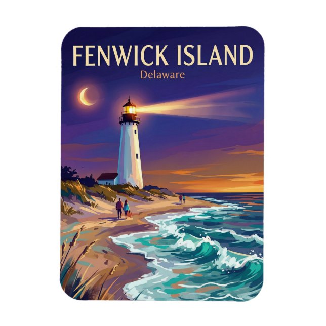 Fenwick Island Lighthouse USA Magnet (Vertical)