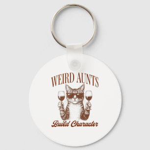 Feral Aunt Cat Lover Cat Auntie Weird Aunts Build  Key Ring