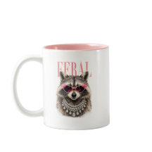 Feral Chic Racoon Glam Coffee Mug