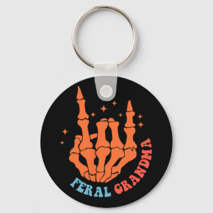 Feral Grandma Funny Grandma Mothers Day  Key Ring