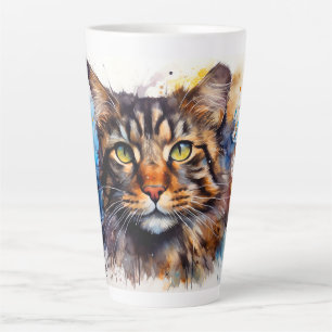 Feral Maine Coon Latte Mug