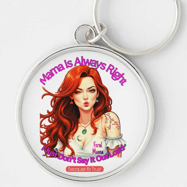 Feral Mama Key Ring (Front)