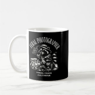 Feral Photographer Funny Racoon Camera Coffee Mug