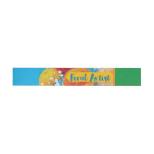 Feralartist Wraparound Address Label