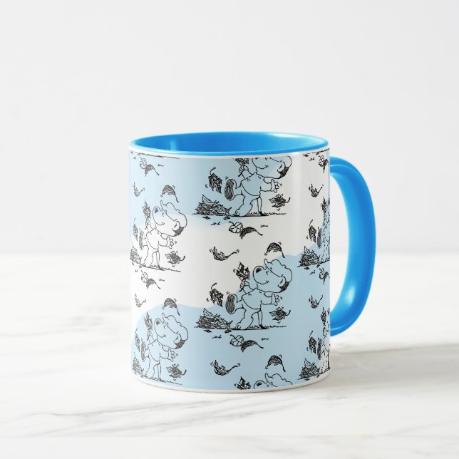 Ferald Amongst The Autumn Leaves Mug (Front Right)