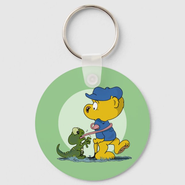 Ferald and the Baby Lizard Keychain (Front)