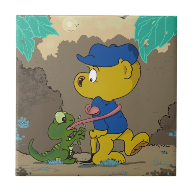Ferald and the Baby Lizard Tile (Front)