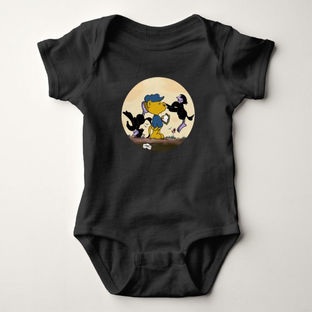 Ferald and The Pesky Crows Baby Bodysuit (Front)