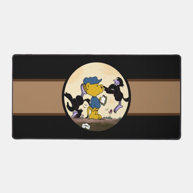Ferald and The Pesky Crows | Kids Desk Mat (Front)