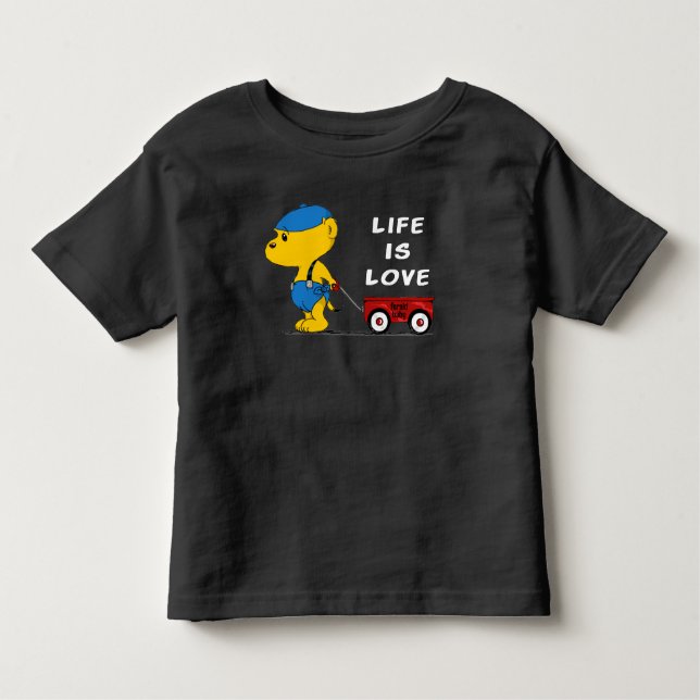 Ferald Baby | Life Is Love Toddler T-Shirt (Front)