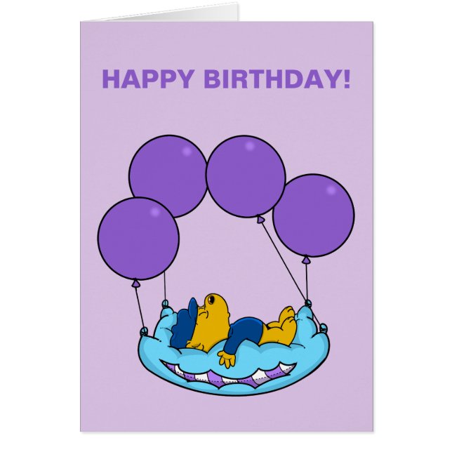 Ferald | Birthday Balloon Card (Front)