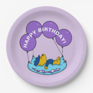 Ferald   Birthday Balloon Paper Plate