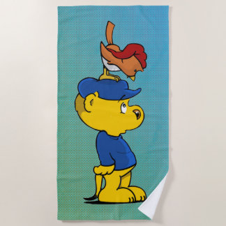 Ferald & Birzy | Ferret Meets Whippoorwill Beach Towel