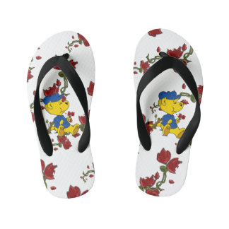 Ferald Eating Roses Kid's Jandals