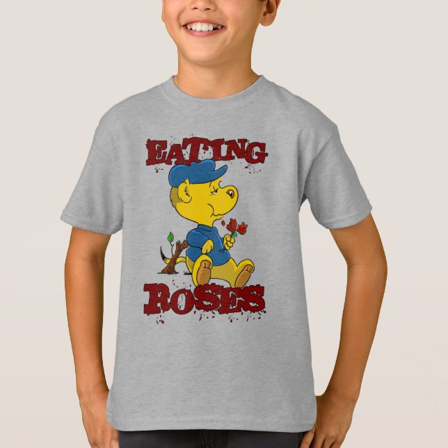 Ferald Eating Roses  T-Shirt (Front)