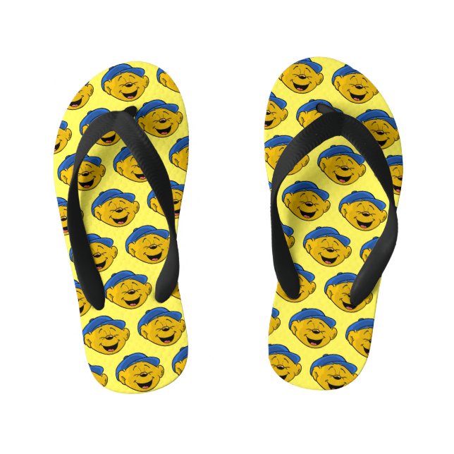 Ferald Laughing Emoji  Kid's Jandals (Footbed)