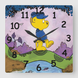 Ferald Picture Book  Square Wall Clock