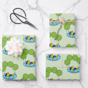 Ferald   Pillow Balloons Wrapping Paper Sheet