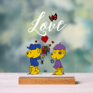 Ferald & Sahsha Ferret Acrylic Sign