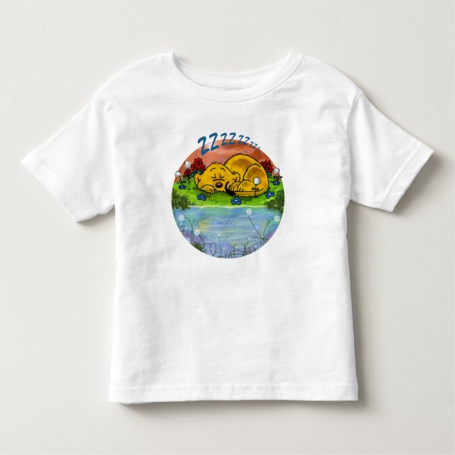 Ferald | Sleeping Ferret Toddler T-Shirt (Front)