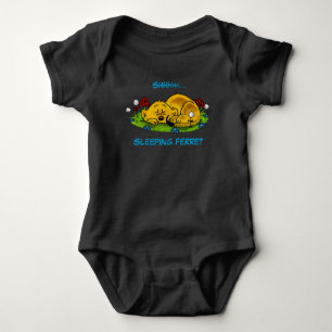 Ferald Sleeping Ferret Tote Bag Baby Bodysuit