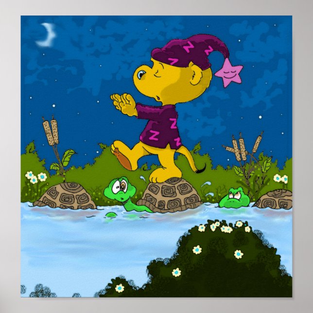 Ferald Sleepwalking Upon A Pond Poster (Front)