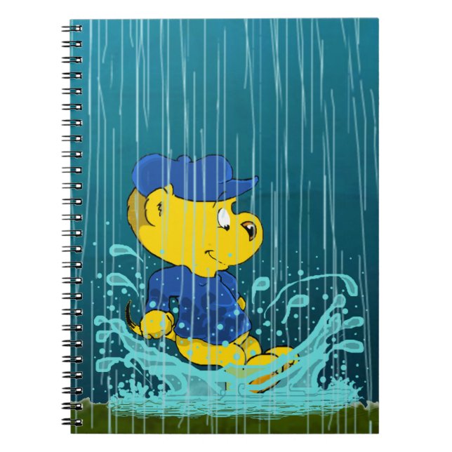 Ferald Splashing Around Spiral Notebook (Front)