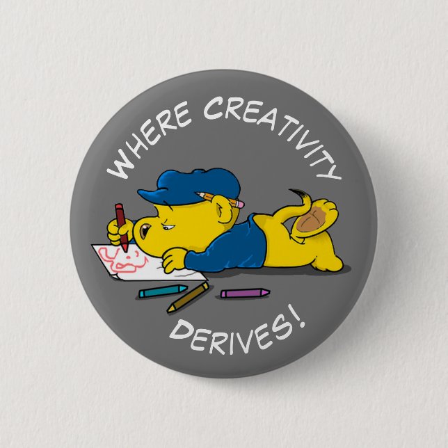 Ferald | Where Creativity Derives! Button (Front)