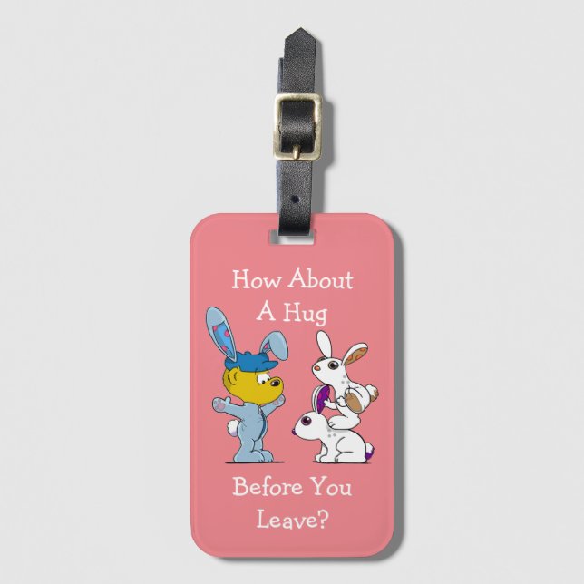 Ferald's Bunny Suit Luggage Tag (Front Vertical)
