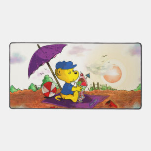 Ferald's Ice Cream Beach Kids Desk Mat