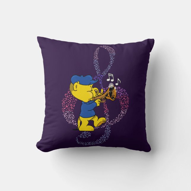 Ferald's Musical Rumpus! Throw Pillow (Front)