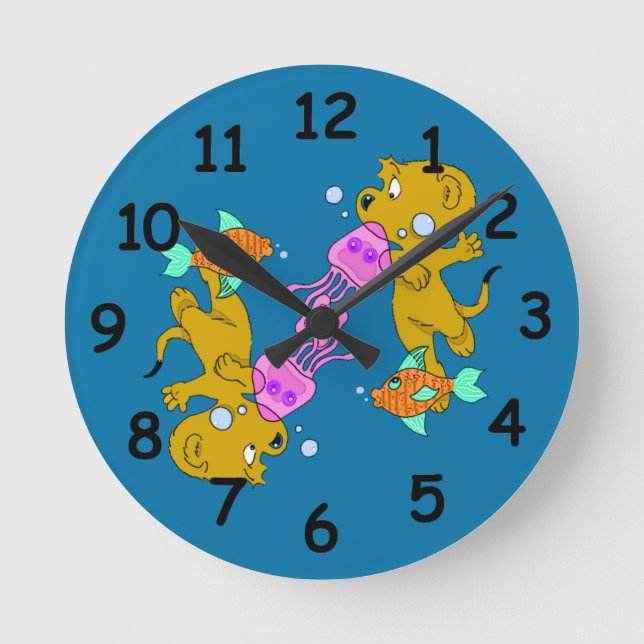 Ferald's Swim  Round Clock (Front)