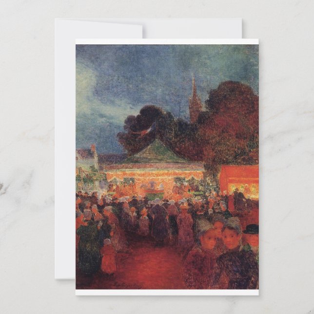 Ferdinand du Puigaudeau - Carnival at Night in Le  Invitation (Front)