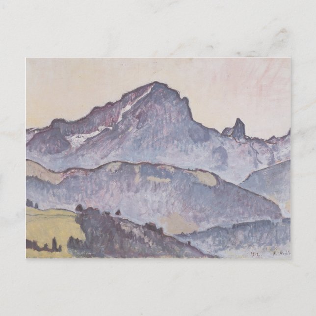 Ferdinand Hodler- From Le Grand Muveran Villars Postcard (Front)