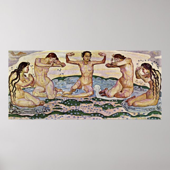 Ferdinand Hodler - The day Poster (Front)