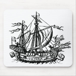 Ferdinand Magellan's boat 'Victoria' Mouse Pad