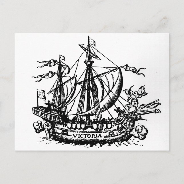 Ferdinand Magellan's boat 'Victoria' Postcard (Front)