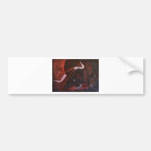 Ferdinand the bull bumper sticker (Front)