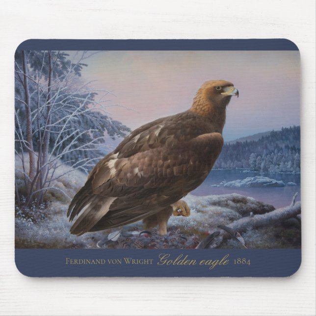 Ferdinand von Wright Golden eagle 1884 Wildlife Mouse Pad (Front)