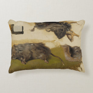 Ferdinand von Wright - Rodents Decorative Cushion