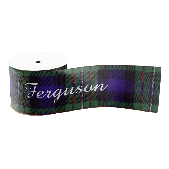 Ferguson clan Plaid Scottish tartan Grosgrain Ribbon (Spool)