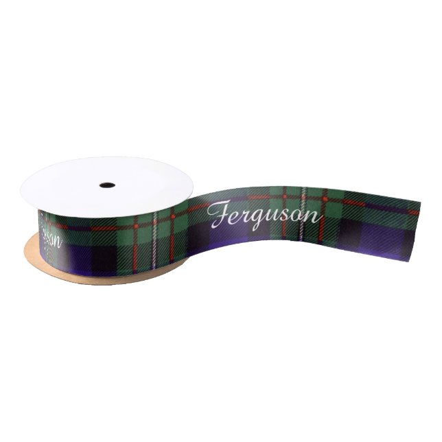 Ferguson clan Plaid Scottish tartan Satin Ribbon (Spool)