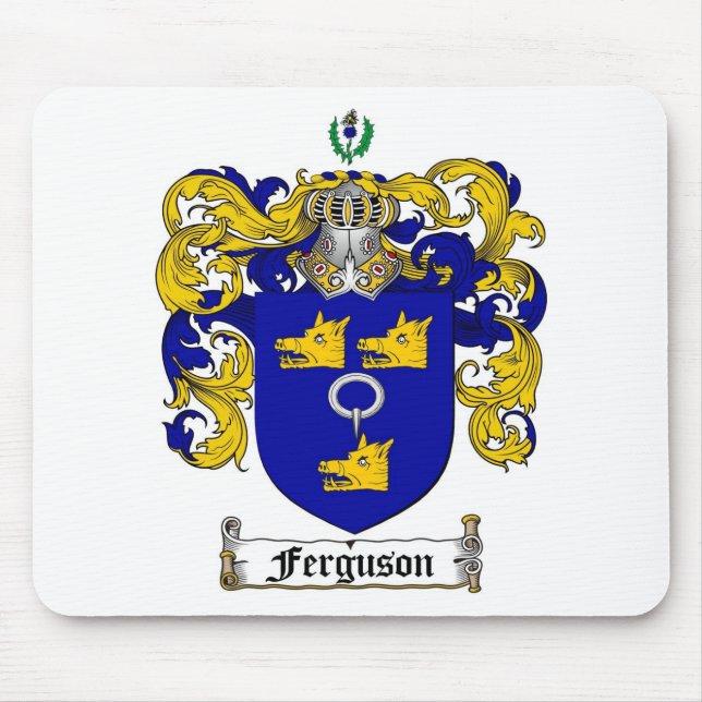FERGUSON FAMILY CREST -  FERGUSON COAT OF ARMS MOUSE PAD (Front)