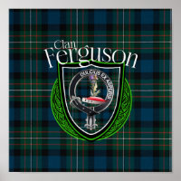Ferguson Scottish Clan Tartan and Crest