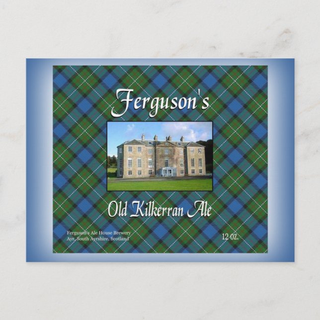 Ferguson's Old Kilkerran Ale Postcard (Front)